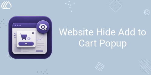 Website Hide Add to Cart Popup