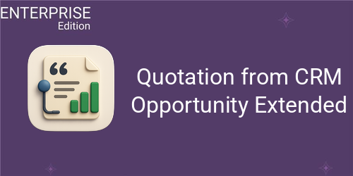 Quotation from CRM Opportunity Extended For Enterprise