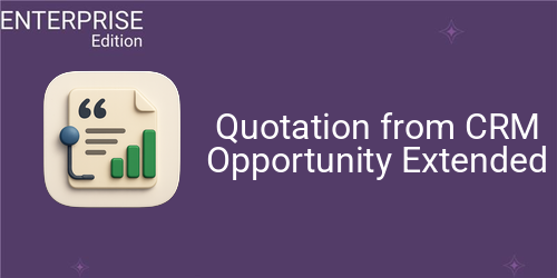Quotation from CRM Opportunity Extended For Enterprise