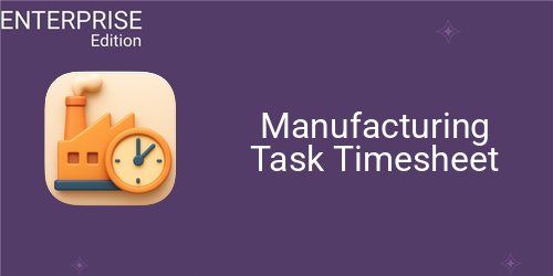 Manufacturing Task Timesheet For Enterprise