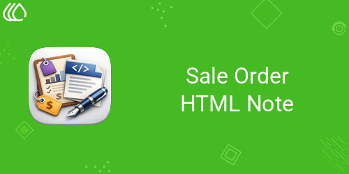 Sale Order HTML Note