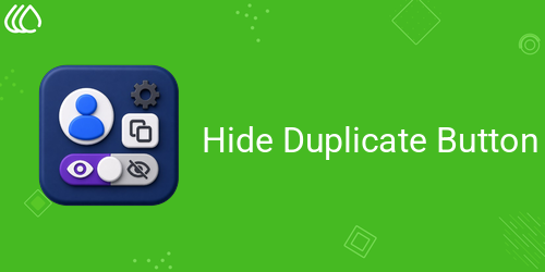 Hide Duplicate Button