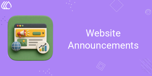 Website Announcements