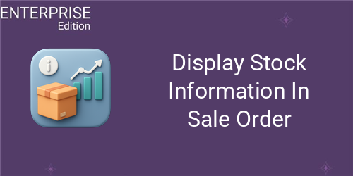 Stock Detail In Sale Order For Enterprise
