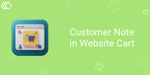 Customer Note in Website Cart/Order
