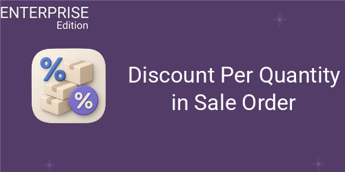 Discount Per Quantity in Sale Order For Enterprise