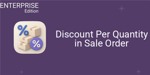 Discount Per Quantity in Sale Order For Enterprise
