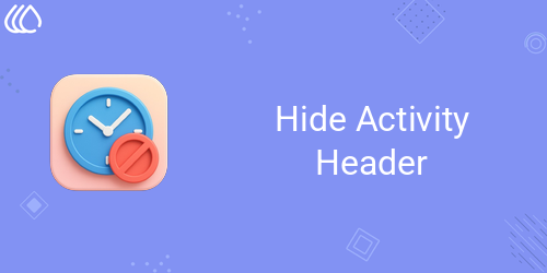Hide Activity Header