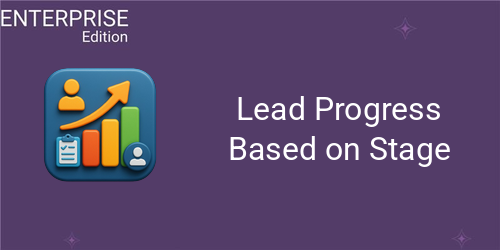 Lead Progress Based on Stages For Enterprise