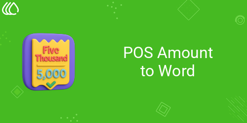 POS Amount to Word