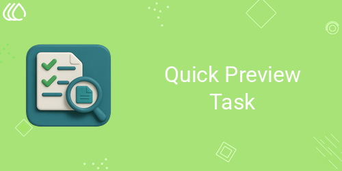 Quick Preview Task | INKERP