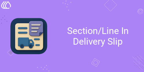 Section In Delivery Slip