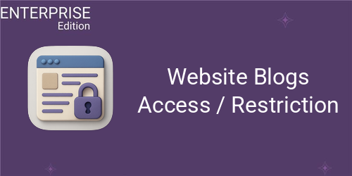 Website Blogs Access / Restriction For Enterprise