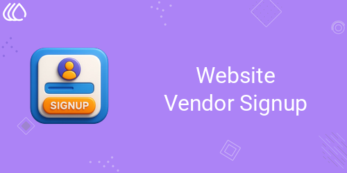 Website Vendor Signup