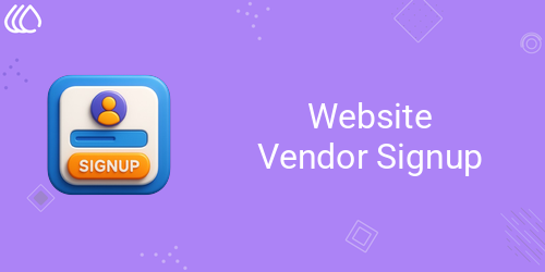 Website Vendor Signup