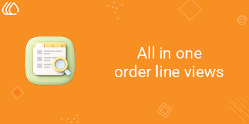 All in one order line views