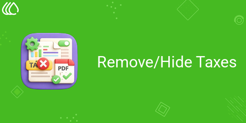 Remove/Hide Taxes