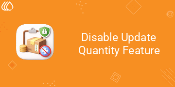 Disable Update Quantity Feature