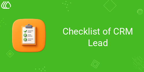 Checklist of CRM Lead