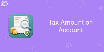 Tax Amount on Account