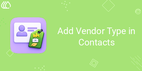 Add Vendor Type in Contacts