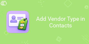 Add Vendor Type in Contacts