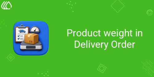 Product weight in Delivery Order