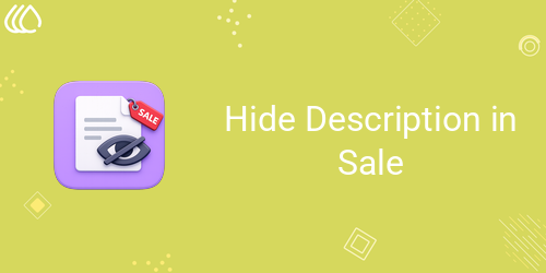 Hide Description in Sale