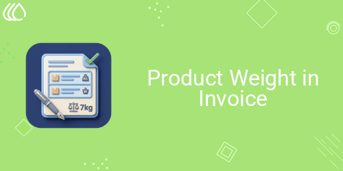 Product Weight in Invoice
