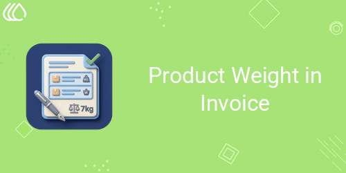 Product Weight in Invoice