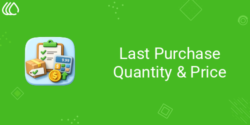 Last Purchase Quantity & Price