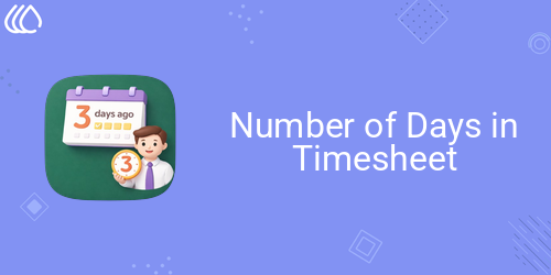 Number of Days in Timesheet