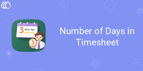 Number of Days in Timesheet