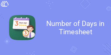 Number of Days in Timesheet