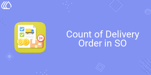 Count of Delivery Order in SO