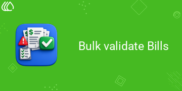 Bulk validate Bills
