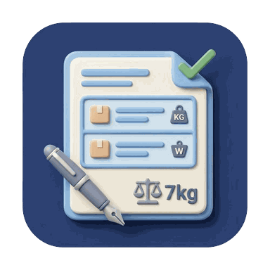 Product Weight in Invoice