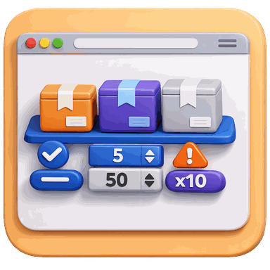 Product Variant Quantity Min Max And Multiplier