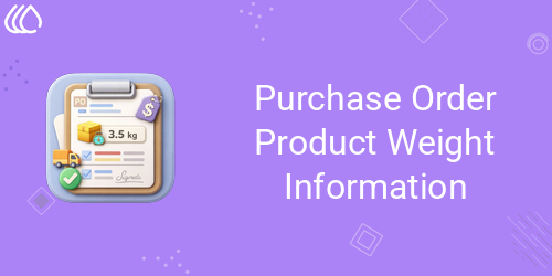Purchase Order Product Weight Information | INKERP